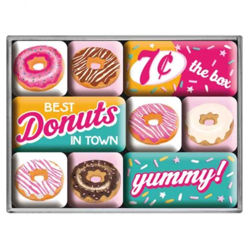 Magnetsett «doughnuts» – 9 små magneter