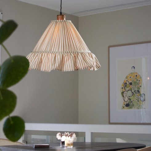 Estrid taklampe, beige, 40 cm – Pr Home