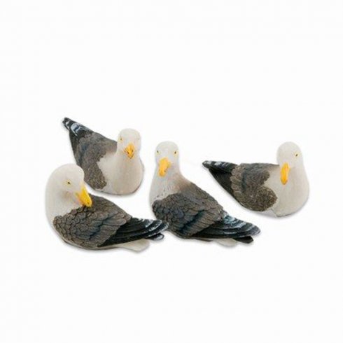 Blandet sett med 4 fiskemåker