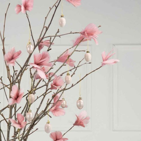 Fjærblomst, lysrosa, 12-pakning