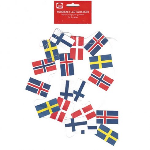 Flagggirlande Norden