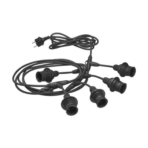 Flex out Outdoor lyskjede 6,5 meter svart – Pr Home