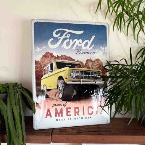 Ford Bronco metallskilt 30 x 40 cm