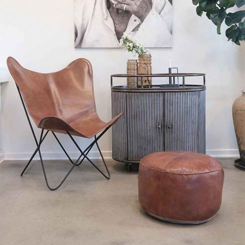 Lazenby lenestol i bøffelskinn fra Trademark Living