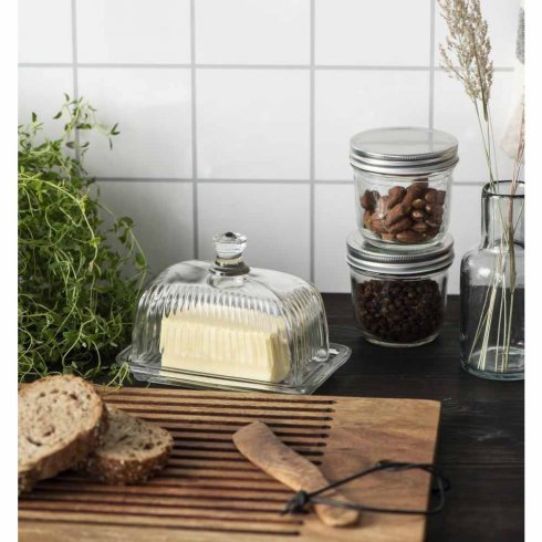 Smørboks med striper