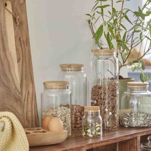 Glasskrukke med korklokk, 150 ml