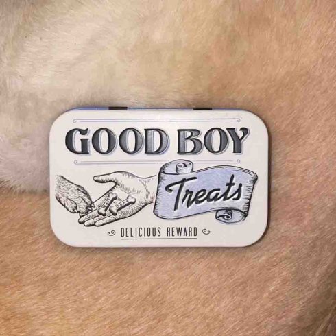 Metallboks – Treats Good Boy