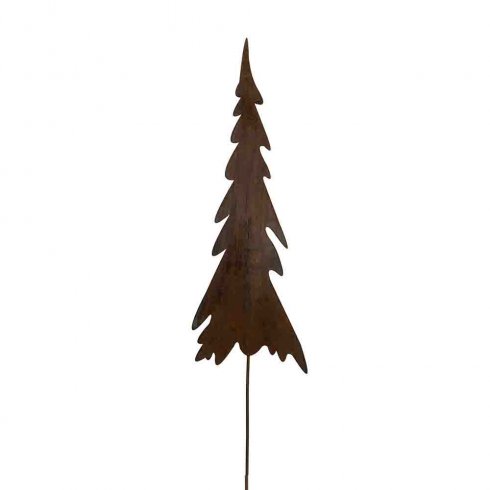 Strikk juletre i metall, 18 cm