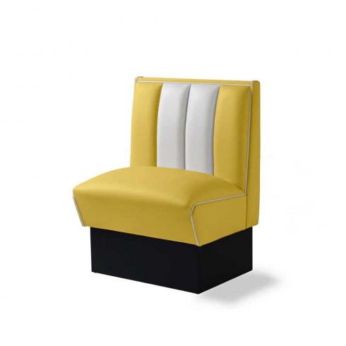 Diner-sittebås – retro-sofa, endeelement 70 cm