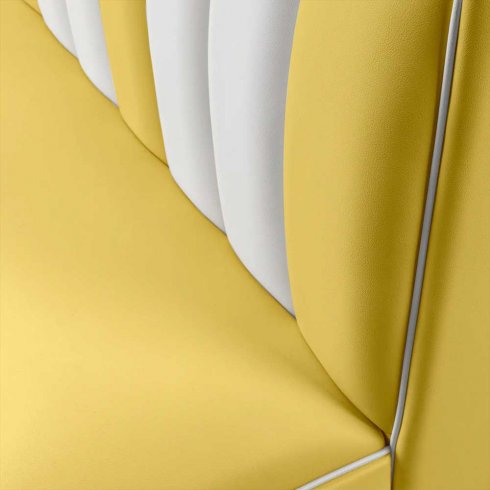 Diner-sitteboks – retro-sofa 120 cm / stk.