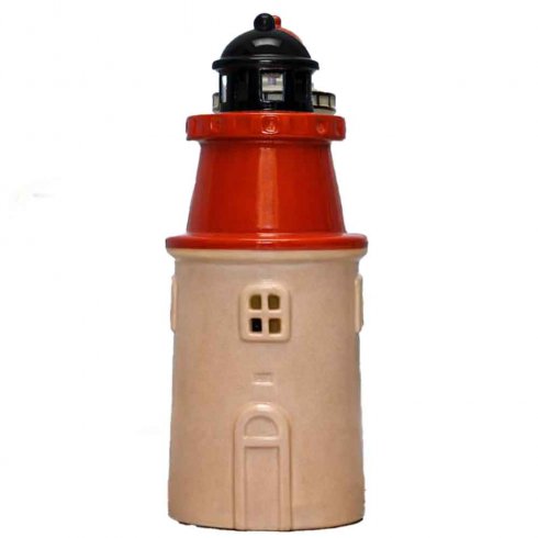 Keramikkhus «Hållö fyr» til stearinlys, 18 cm
