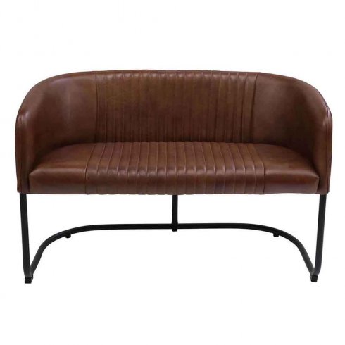 Harlem-loungesofa med vattert skinn fra Trademark Living
