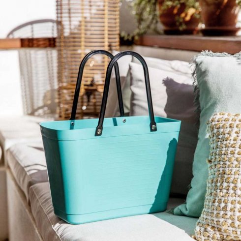 Hinza-veske, liten, Aqua – Green Plastic