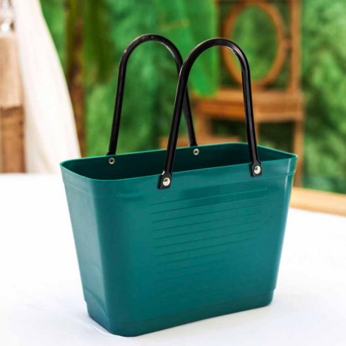 Hinza-veske, liten, mørkegrønn – Green Plastic