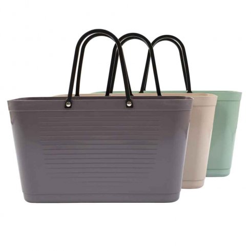 Hinza stor veske i fargen Plommon – Green Plastic