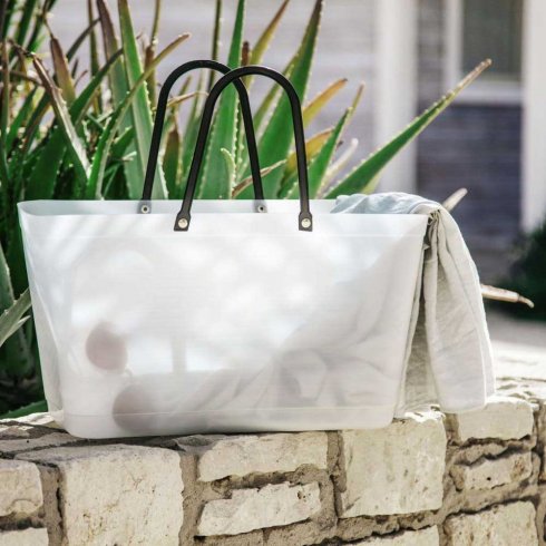 Hinza Stor-veske, naturfarget – resirkulert plast