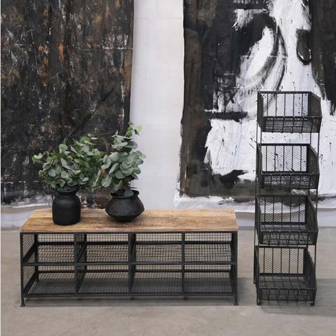 Mesa metallhylle med 4 hyller - Trademark Living