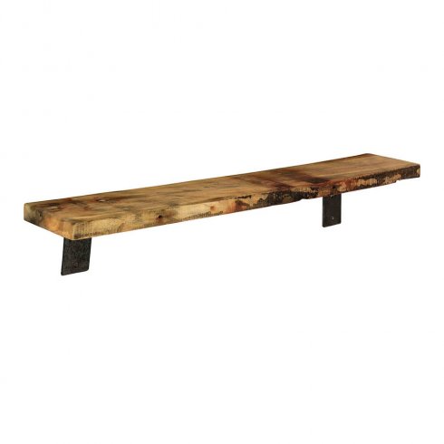 Trehylle med konsoller i gjenvunnet tre, 80 cm