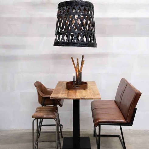 Barstol Brooklyn med skinnsete fra Trademark Living