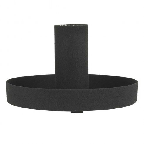 Industriell lysestake, svart, Ø 11 cm