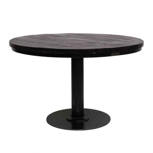 Svart, rundt spisebord «Jack», 120 cm, Trademark Living