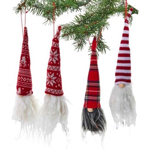 Julepynt – nisser, 4 stk.