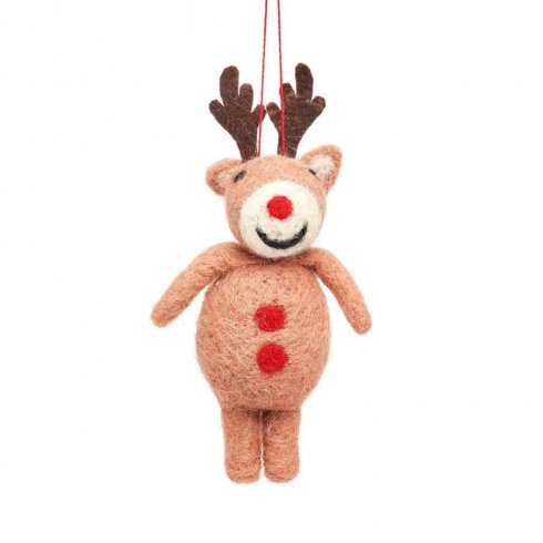 Julepynte til juletreet – hengende Rudolf