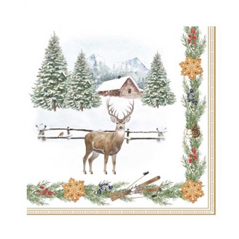 Servietter «Vinterskog»