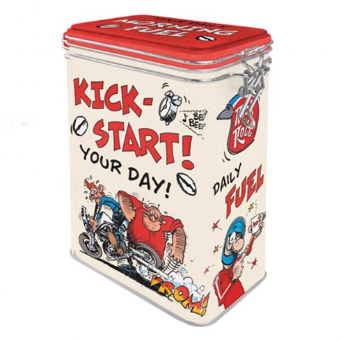 Blikkbeholder «Kick start» – plukkepinner
