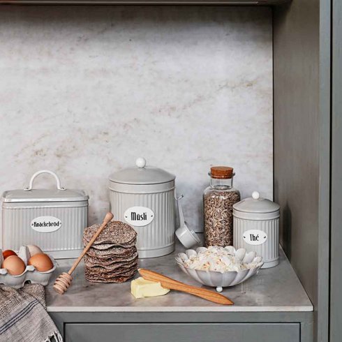 Retro knäckebrødskasse – Beige