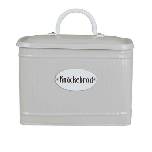 Retro knäckebrødskasse – Beige