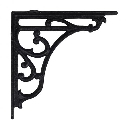 Konsoll «Sirlig», svart jern, 24 cm
