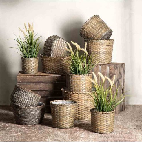 Dunbørstegress, kunstig plante, 100 cm