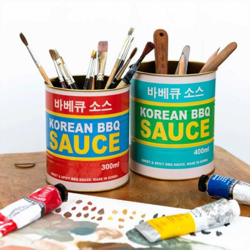 Krukke / blikkboks, 2-pakning med koreansk BBQ-saus