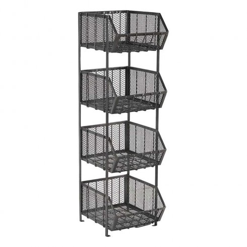 Mesa metallhylle med 4 hyller - Trademark Living