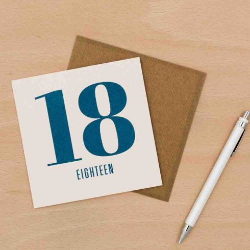 Kort til 18-årsdagen