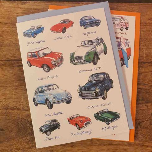Kort, dobbelt, klassiske biler