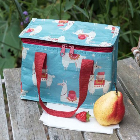 Kjølebag / matpakkebag Blå Lama