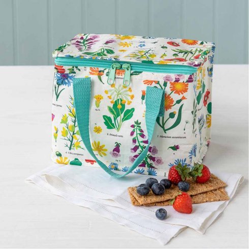 Kjølebag / matpakkebag med villblomster