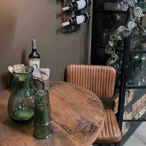 Barstol Astoria med quiltet skinn fra Trademark Living