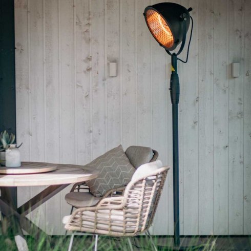 Indus stående terrassevarmer Sunred