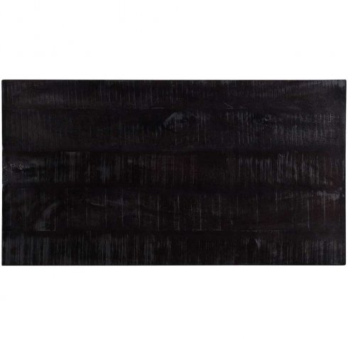 Bordplate i svart mangotre, 130 x 70 cm