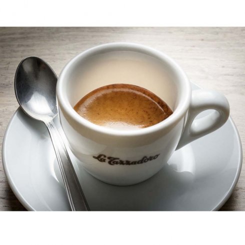 La Tazza espressokopp, 6-pakning med fat