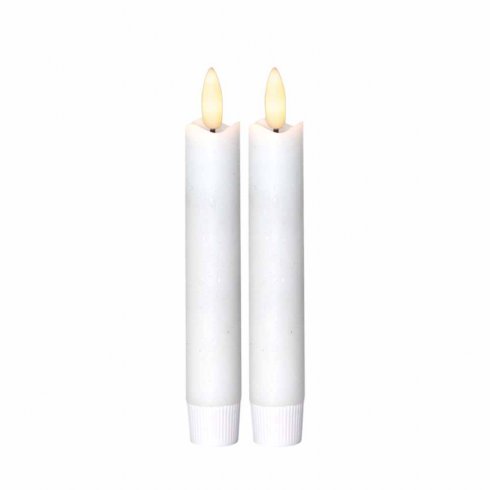 LED-antireflekslys, korte, 2-pakning, hvite
