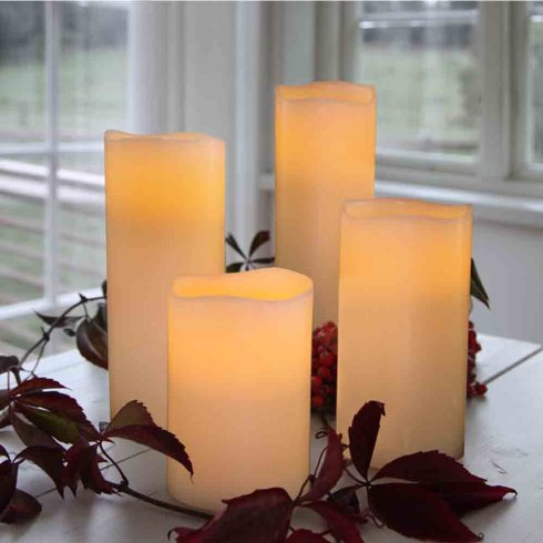 LED-blokklys, Ø 10 cm, høyde 25 cm