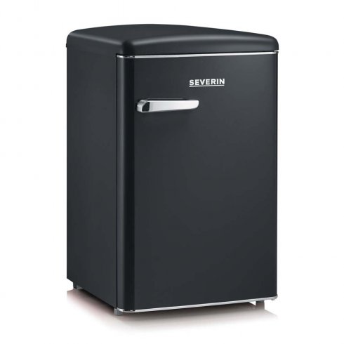 Liten kjøleskap med fryser, svart – Severin