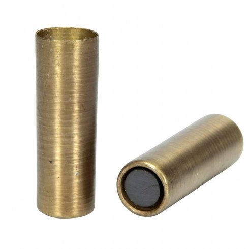 Lysestake, magnet, antikk messing, 7 cm/stk