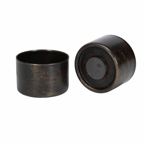 Magnetisk stearinlysholder, brun /st