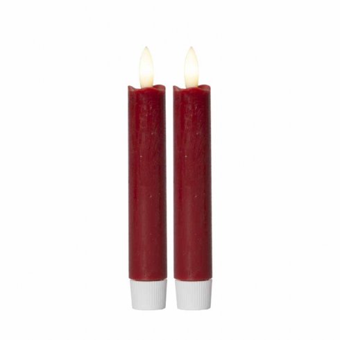 LED-antireflekslys, korte, 2-pakning, røde