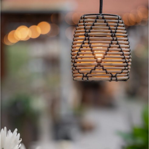 Lollo lampeskjerm Outdoor Natur Svart – Pr Home